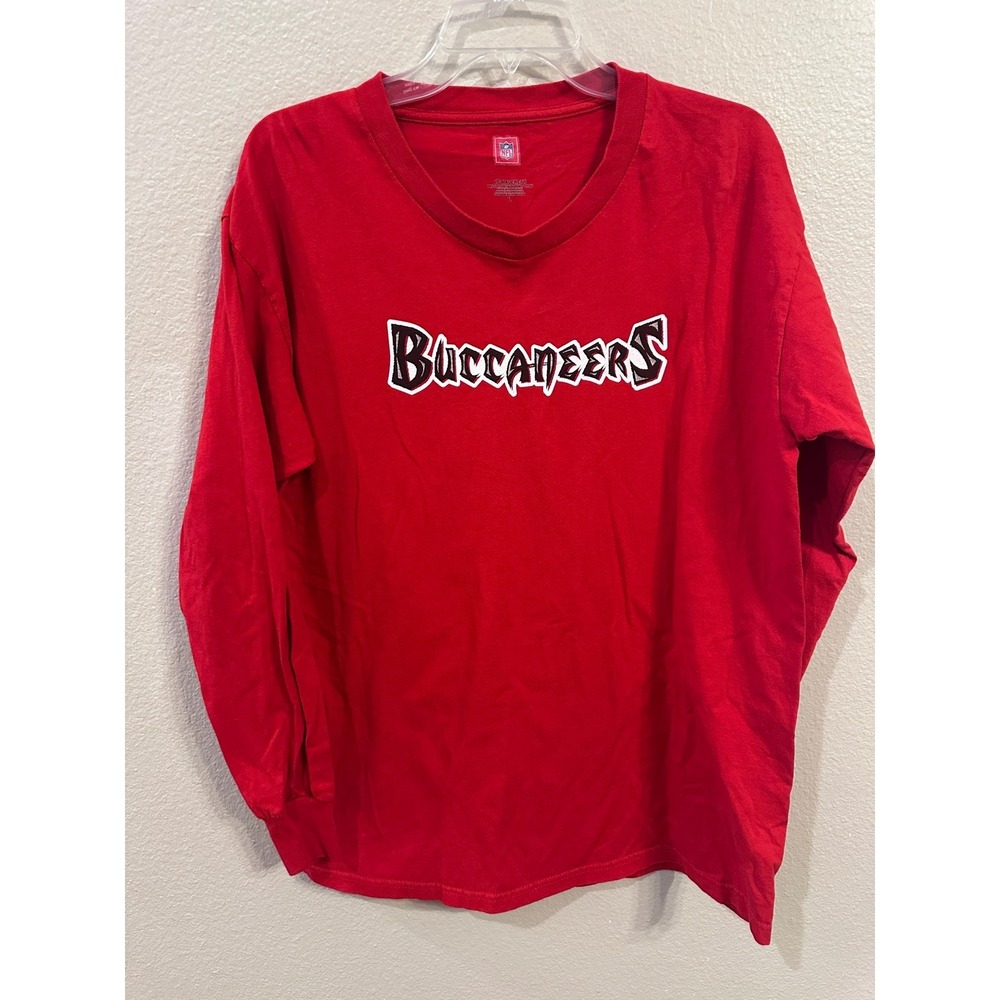 VF Imagewear Buccaneers NFL Long Sleeve T-Shirt Football Red L‎